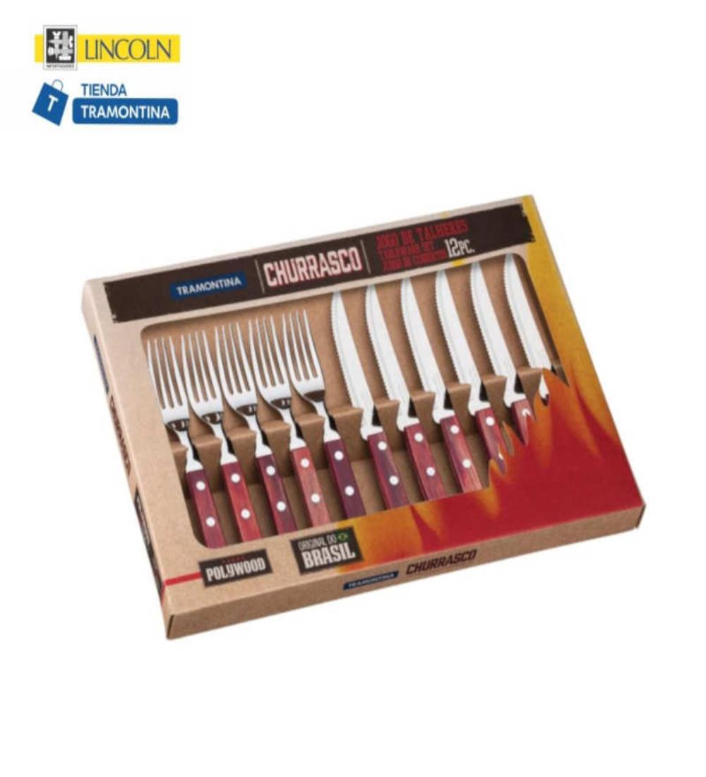 JUEGO POLYWOOD Tramontina 12 piezas 703